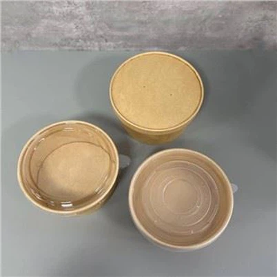 Kraft qog'ozli salat idishi